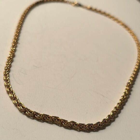 Vintage dainty gold tone multi link chain necklace 20” - Picture 1 of 4